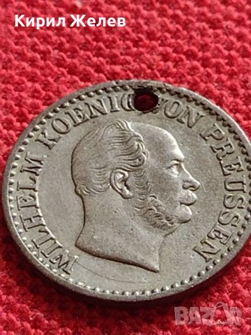 СРЕБЪРНА МОНЕТА 1 грошен 1870г. Вилхелм първи Клеве Прусия УНИКАТ 61681, снимка 6 - Нумизматика и бонистика - 40047595