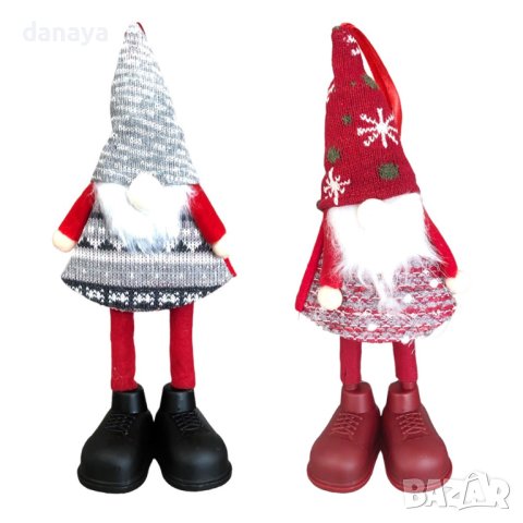 4213 Коледна фигура Гномче с обувки, снимка 1 - Декорация за дома - 42663496