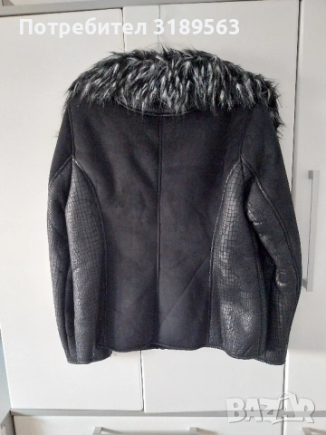 Дамско кожено яке- ново, размер 3 xL, снимка 4 - Якета - 51951281