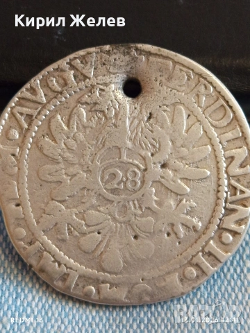 Сребърна монета 28 стювера ND (1624-1637) Емден уникат 52951, снимка 4 - Нумизматика и бонистика - 53083984
