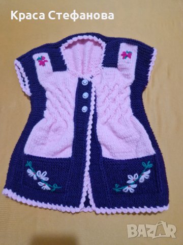 Ръчно изплатени детски елечета, снимка 7 - Детски якета и елеци - 42379360