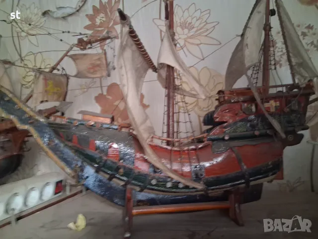 Макети дървени кораби 3бр ръчно изработени, снимка 1
