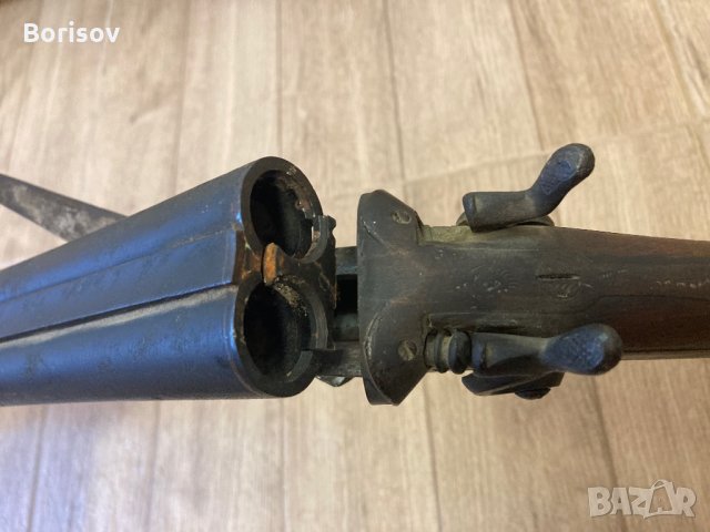 Колекционерска двуцевка 1860г, снимка 12 - Бойно оръжие - 29993366