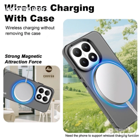 IMAK Удароустойчив Калъф (PET + TPU) за Xiaomi 15T- MagSafe, Airbag технология, вкл. Протектор, 6 Цв, снимка 8 - Калъфи, кейсове - 52377861