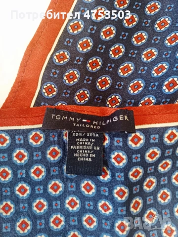Копринена кърпички Tommy Hilfiger , снимка 4 - Шалове - 54014249