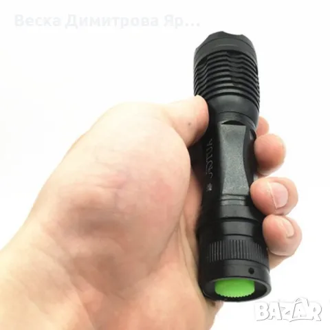 Фенерче CREE T6 с 5-степенно увеличение, SOS светкавица, велосипедни светлини FL5, снимка 5 - Аксесоари за велосипеди - 47567095