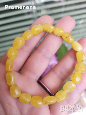 Балтийски кехлибар, снимка 4 - Гривни - 47201757