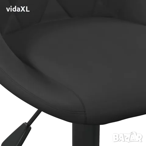 vidaXL Бар табуретка, черна, кадифе, снимка 7 - Столове - 56147116