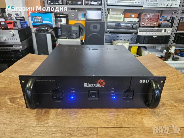 Крайно стъпало Biema G61i Две по 900 вата. Брутална мощност и доказана надеждност, снимка 2 - Ресийвъри, усилватели, смесителни пултове - 55846823
