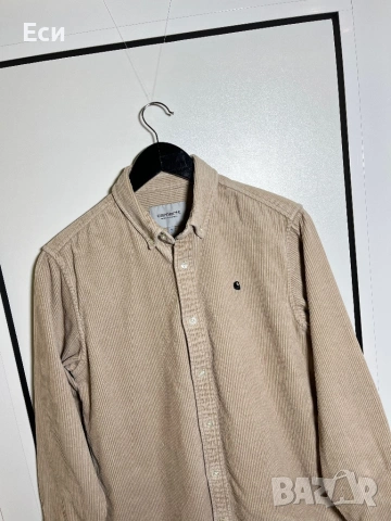 Carhartt Madison Cord мъжка риза от рипсено кадифе (размер S С)  50 лв. / 25.56 €, снимка 3 - Ризи - 53344233