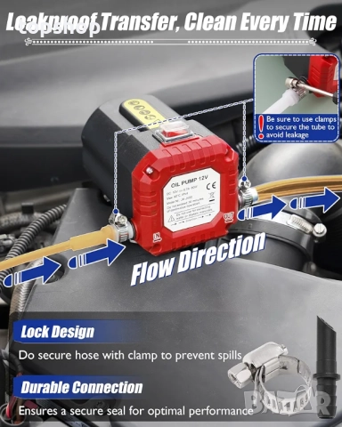 Нова проверена помпа за извличане на масло и гориво 12V, електрическа помпа за течности с подобрена , снимка 4 - Аксесоари и консумативи - 52287132