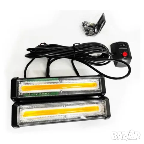 LED сигнална лампа маяк 45 mm 12-24V оранжева 2 броя, снимка 2 - Аксесоари и консумативи - 55865157