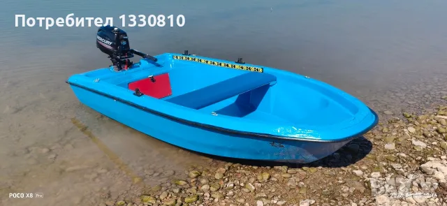 Продавам лодка 3.10 на 1.30 с мотор Меркурий 6 коня 2019 год.БЕЗ КОЛЕСАР, снимка 10 - Воден транспорт - 56264482