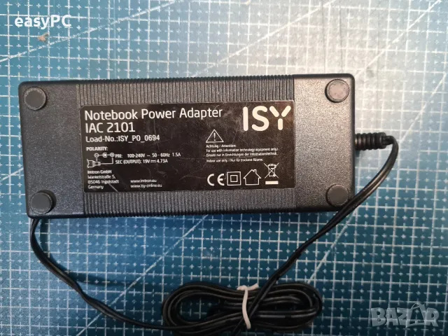 Оригинален захранващ адаптер IAC 2101 ISY_P0_0694 19V 4.73A, снимка 3 - Захранвания и кутии - 48918612