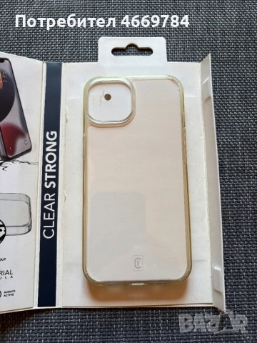 iPhone 13 – Чисто нов прозрачен кейс Cellularline Clear Strong, снимка 3 - Калъфи, кейсове - 54235774