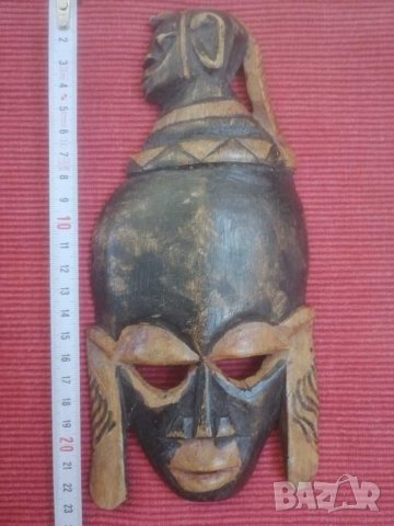 Дървена маска Египет. , снимка 7 - Колекции - 30618249