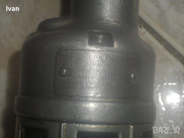 Немски Старо Качество Прав Шлайф-BOSCH-GEMANY-220 Волта/110 Вата-ф10мм-Отличен-360мм-Алумин/Бакелит, снимка 13 - Други инструменти - 42427812