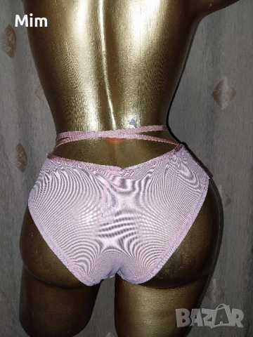 hunkemoller XL Еластична, прозрачна бикина с чокър в талията цвят праскова , снимка 2 - Бельо - 44692989