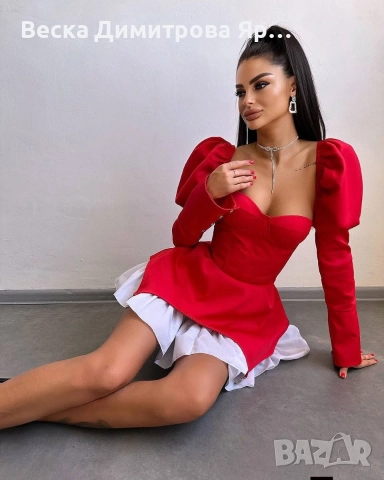 Изтънчена рокля с фина кройка , снимка 2 - Рокли - 52855558