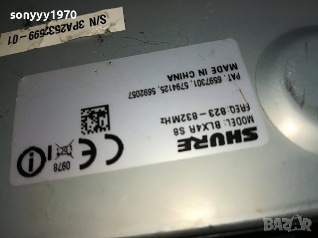 ❤️📢Shure BLX4R S8, 823-832MHz 1/2 19" Receiver М1010221227, снимка 14 - Микрофони - 38280622