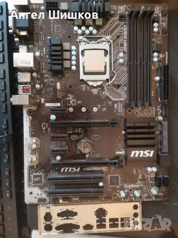 MSI Z170A PC MATE + I7-6700k 4000MHz 4200MHz(turbo) L2-1MB L3-8MB TDP-91W Socket 1151, снимка 1