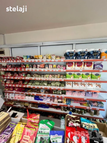 Метални стелажи - островни и крайстенни, снимка 14 - Стелажи и щандове - 44598373