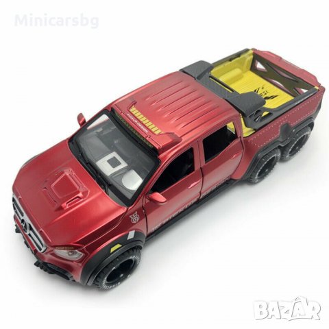 Метални колички: Mercedes-Benz Monster X-Class 6X6 (Мерцедес-Бенц Монстър Х клас), снимка 14 - Колекции - 31146540