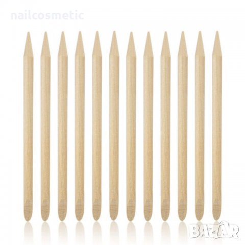 Дървен двустранен избутвач за кожички, инструмент за декорации, снимка 3 - Продукти за маникюр - 9187609