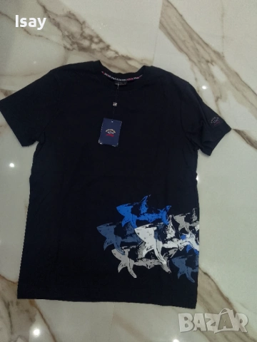Мъжка тениска Паул Шарк М последен размер в черен цвят , снимка 8 - Тениски - 53169392