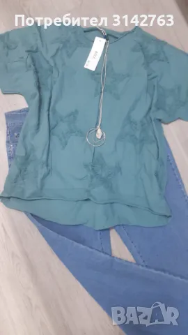 Нова лятна блуза, 100% памук. XL/XXL, снимка 2 - Туники - 49501554