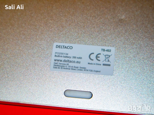 DELTACO TB-402 Bluetooth алуминиева клавиатура Mac iOS Nordic layout, снимка 4 - Клавиатури и мишки - 51802607