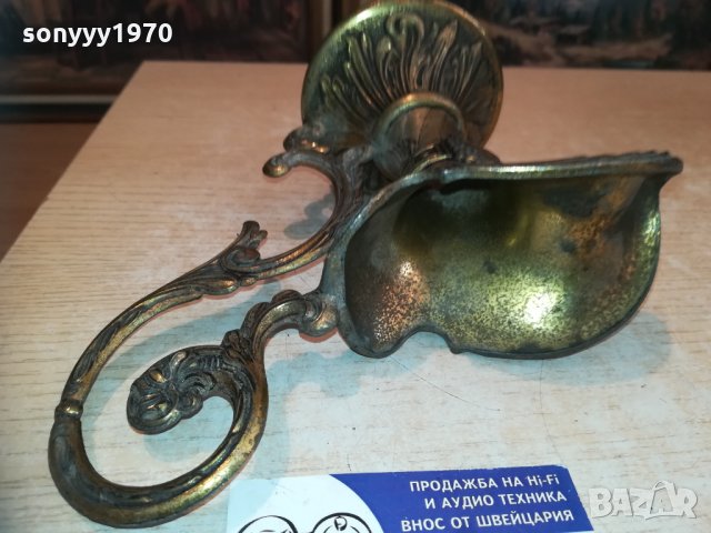 кана-горна част-мед/месинг-19х19х9см-внос холандия, снимка 11 - Колекции - 30474536