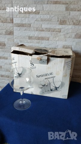 Комплект немски кристални чаши за вино - Spiegelau Echtkristall, снимка 11 - Сервизи - 37441135