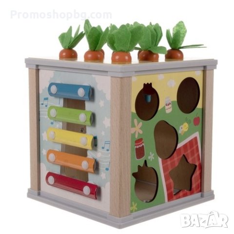 Дървено образователно кубче - сортер Kruzzel , снимка 4 - Образователни игри - 42892281