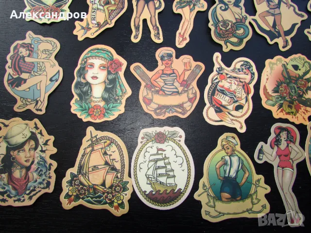 Морски  и пиратски стикери, мацки, снимка 3 - Други ценни предмети - 47837180