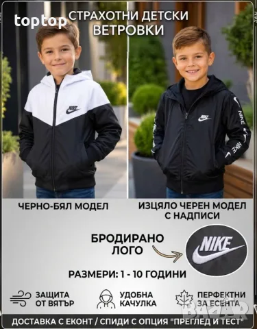 Детски Ветровки На Едро 