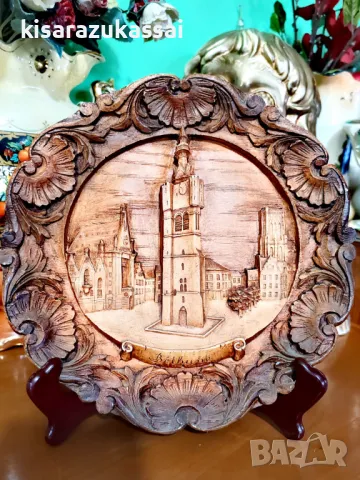 Колекционерски чинии за окачване- Винтидж дърворезба., снимка 2 - Колекции - 48816420