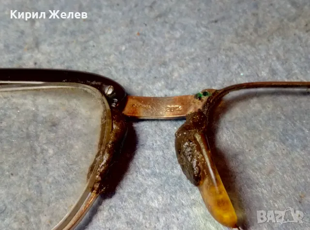 СТАРИ ДИОПТРИЧНИ ОЧИЛА с РАМКА с ДЕБЕЛА МАРКИРАНА ПОЗЛАТА 20 МИКРОНА 27194, снимка 2 - Антикварни и старинни предмети - 47541365