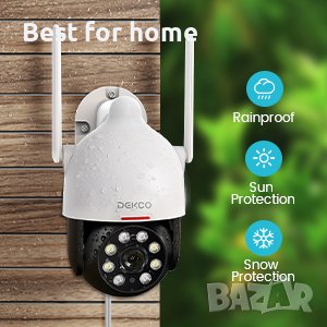 DEKCO 2K WiFi охранителна куполна камера, снимка 8 - Комплекти за видеонаблюдение - 42751890