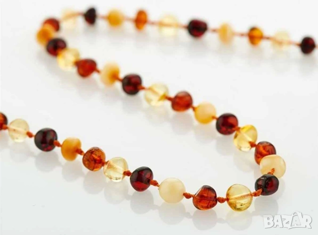 Детски - бебешки герданчета от кехлибар за зъбки и колики, снимка 3 - Други - 53346530