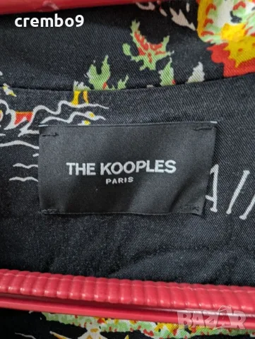 The Kooples хавайска риза, черна, M, снимка 3 - Ризи - 56505749