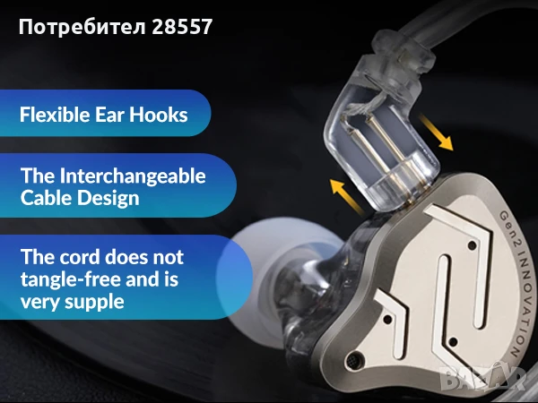 Нови- неотваряни KZ ZSN Pro 2 Слушалки тип iem, снимка 5 - Слушалки и портативни колонки - 50846929