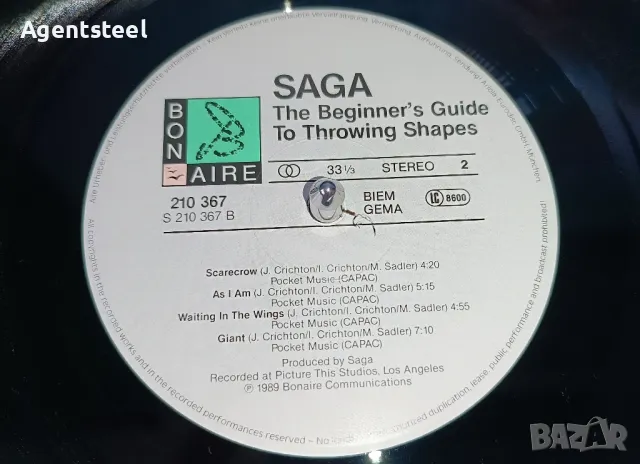 Грамофонна плоча SAGA - The beginner's guide to throwing shapes, снимка 4 - Грамофонни плочи - 49116676