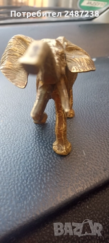 Късметлийски слон от бронз, снимка 3 - Декорация за дома - 52847580