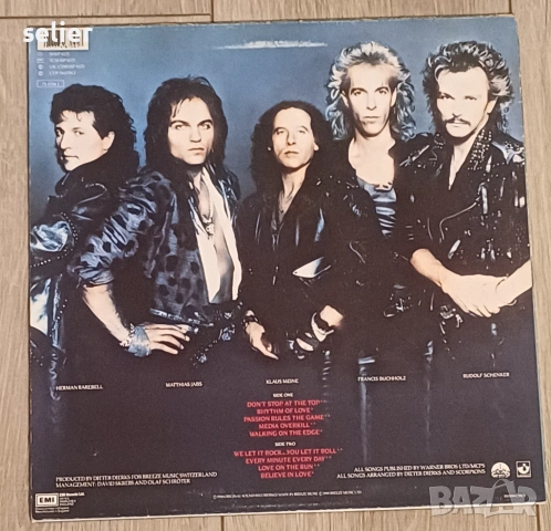 Scorpions ‎– Savage Amusement Издание 🇬🇧 UK 1988г Състояние на винила:като звук и двете страни са , снимка 2 - Грамофонни плочи - 53077588