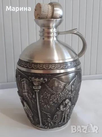 Комплект за ракия от калай Antik*Vintage  #85, снимка 4 - Сервизи - 47496944