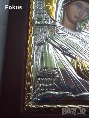 Прекрасна сребърна икона с позлата и със сертификат, снимка 6 - Колекции - 33854339