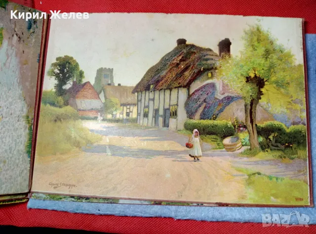 Стар ХУДОЖЕСТВЕН АЛБУМ ДИПЛЯНКА с МНОГО ЦВЕТНИ РЕПРОДУКЦИИ ЛИТОГРАФИИ на КЛАСИЧЕСКИ КАРТИНИ 47608, снимка 10 - Картини - 47920359