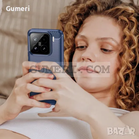 Xiaomi 15 - Противоударен Силиконов Гръб - Карбон, снимка 8 - Калъфи, кейсове - 50044221