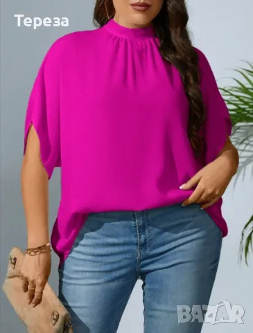 🆕 Tуника в циклама / XL-XXL, снимка 3 - Туники - 50105080